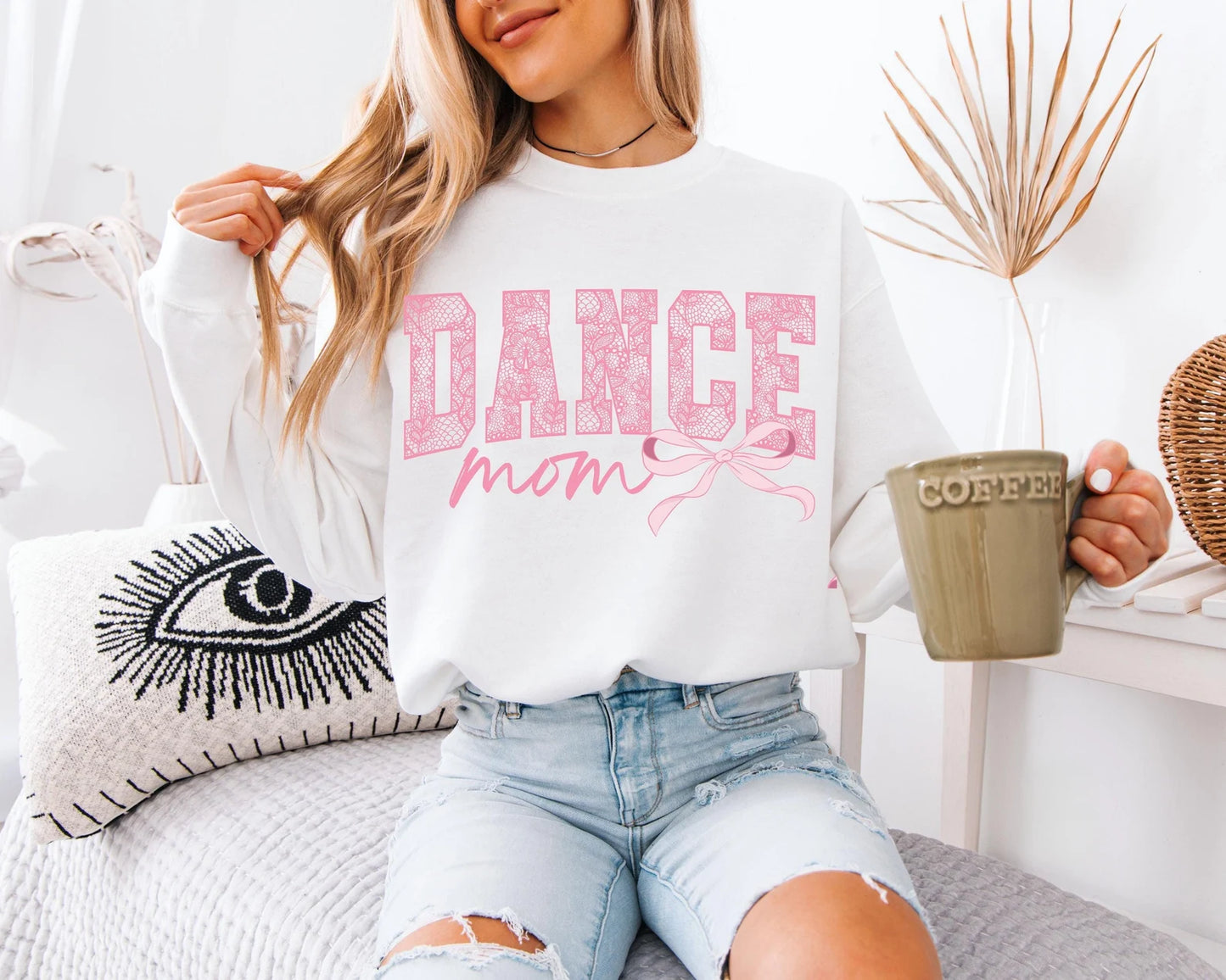 Lace Dance Mom Crewneck Sweatshirt