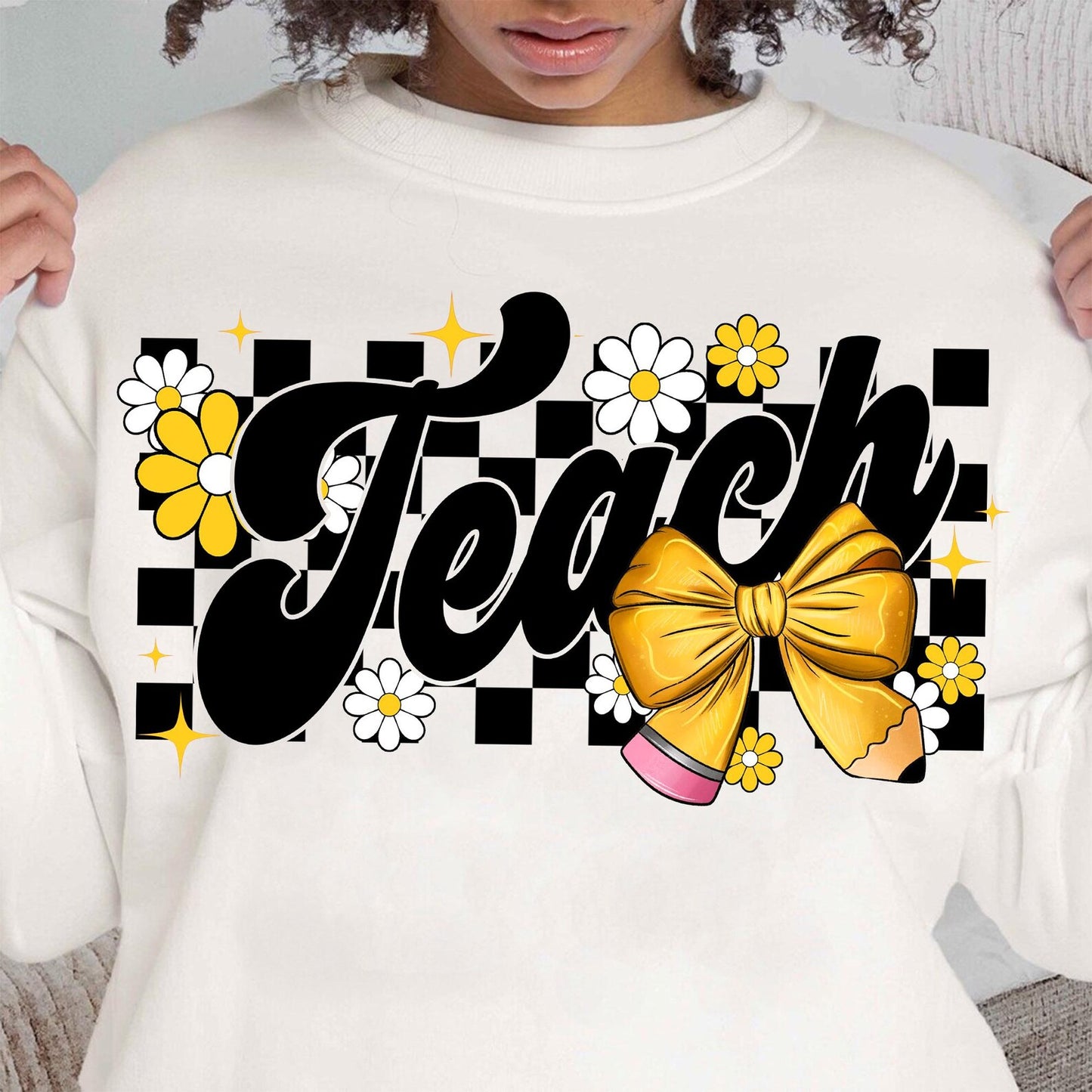 Teach (Sunflower) Unisex Crewneck Sweatshirt
