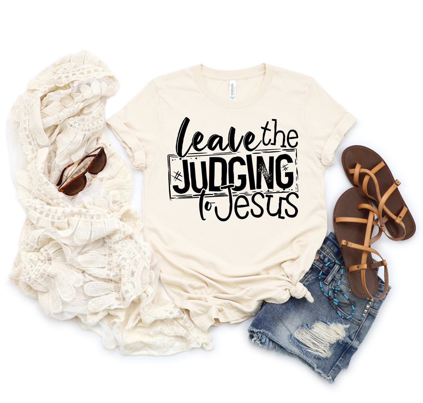 Leaving the judging to Jesus Tee