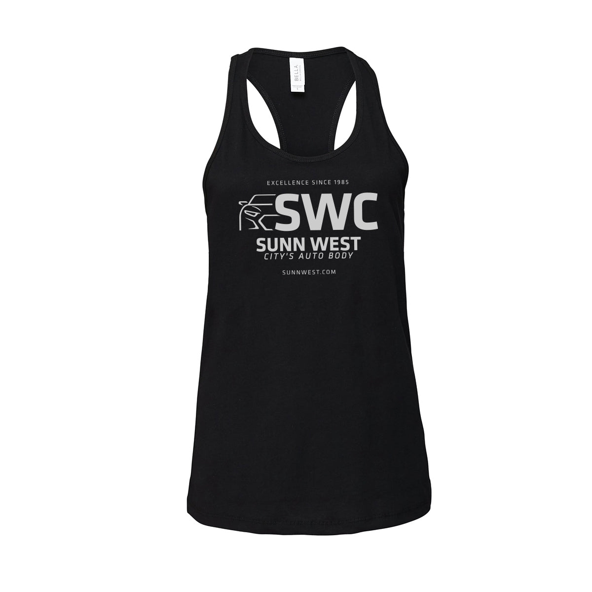 Sunn West City's Auto Body Racerback Tank
