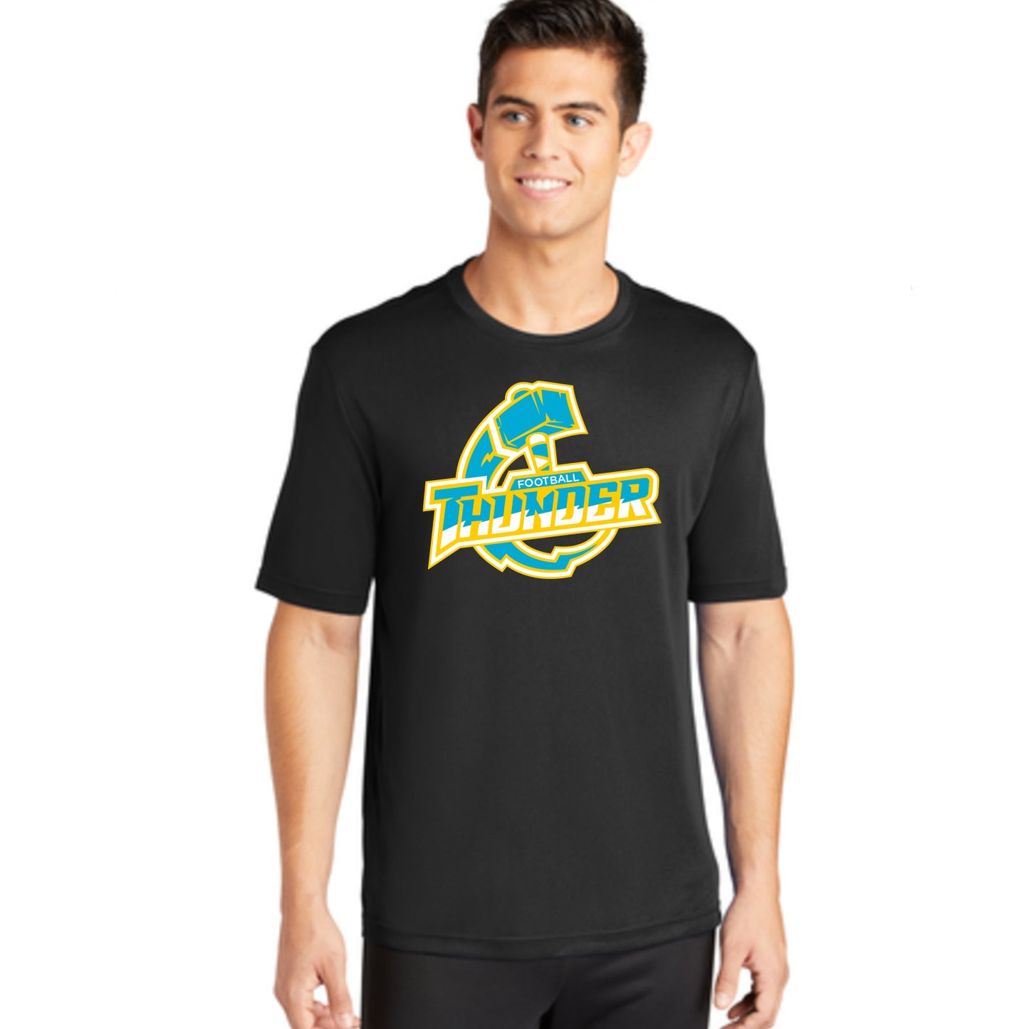 Mens Thunder Logo Performance Tee