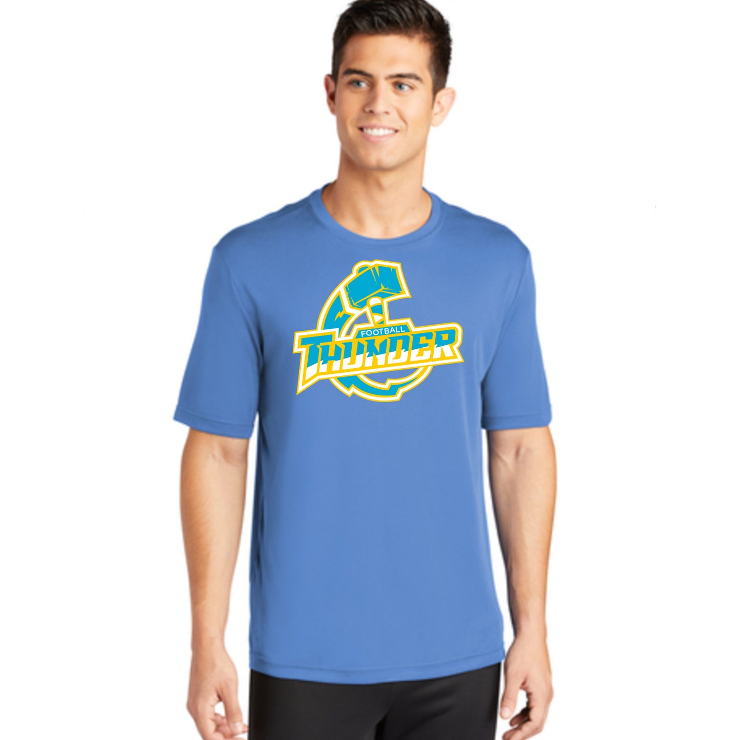 Mens Thunder Logo Performance Tee