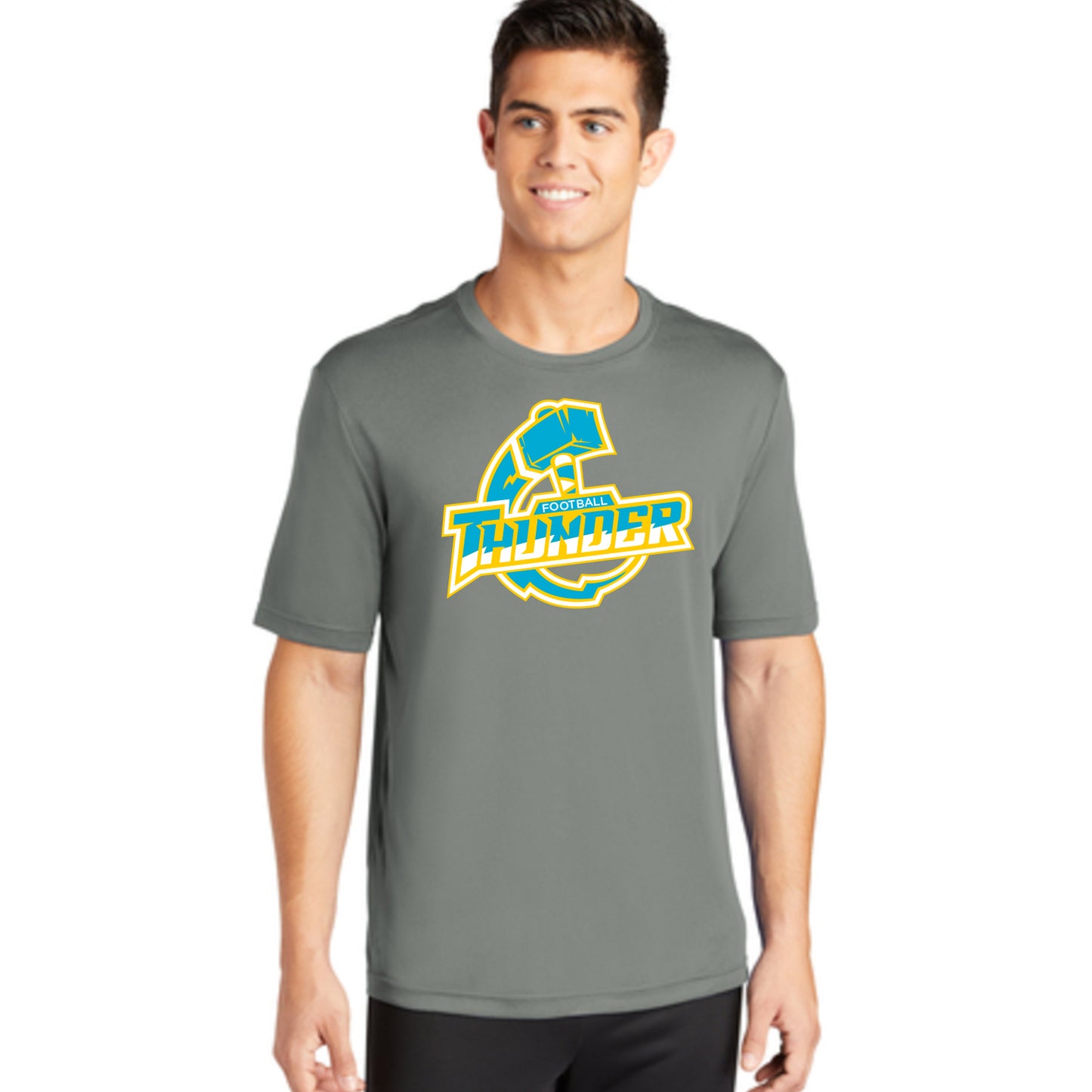 Mens Thunder Logo Performance Tee