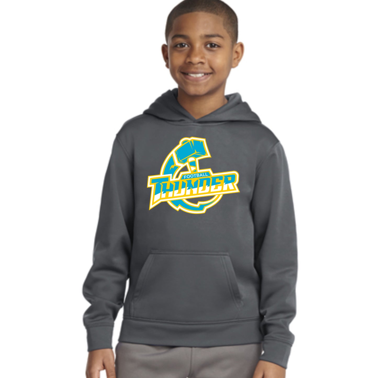 Youth Thunder Logo Hooded Sweatshirt