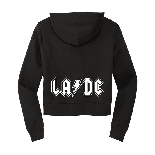 LA/DC Cropped Full Zip Hoodie