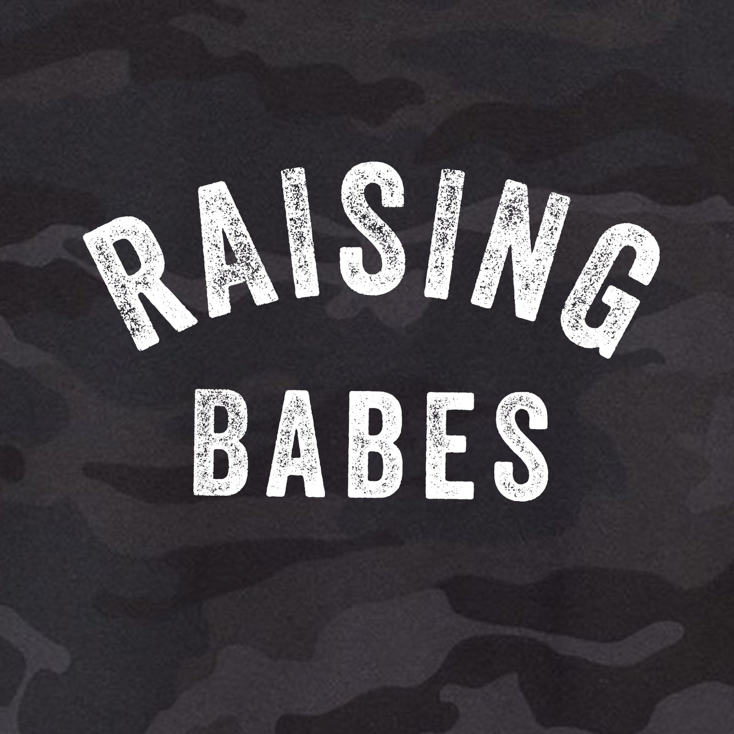 Raising Babes Cropped Camo Hoodie