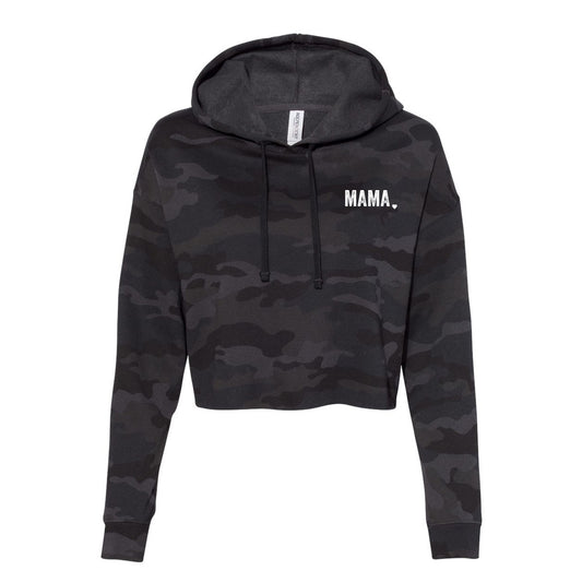 Raise Them Kind Cropped Camo Hoodie