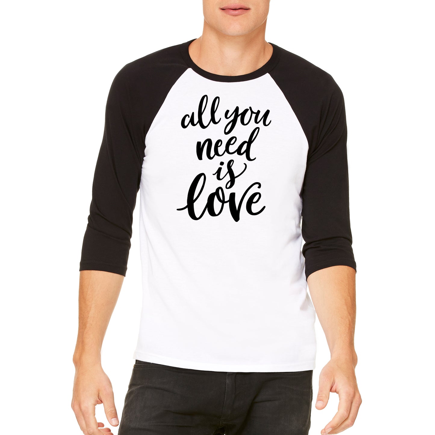 All you need is Love Unisex Baseball Tee