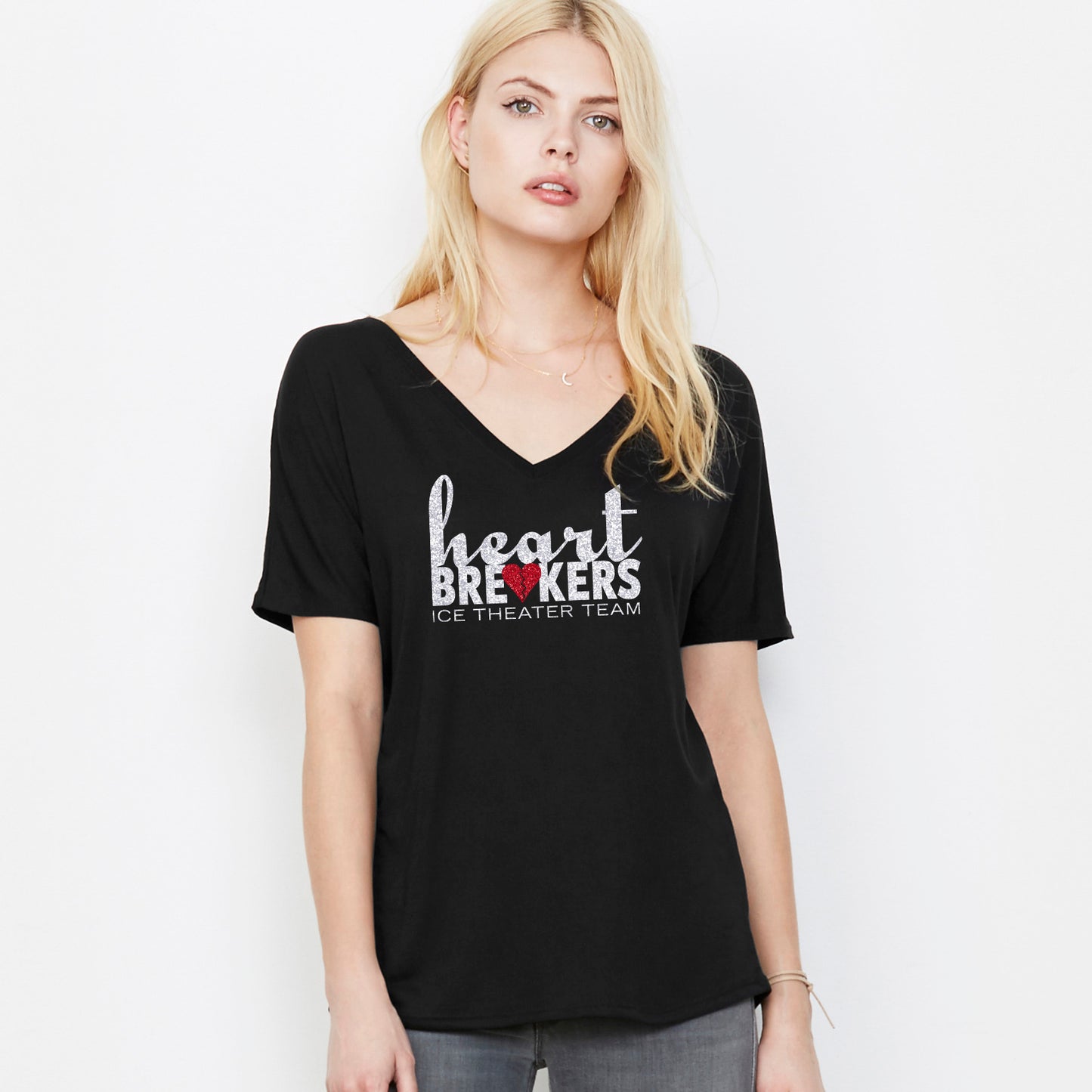 Heartbreakers V-Neck Slouchy Tee