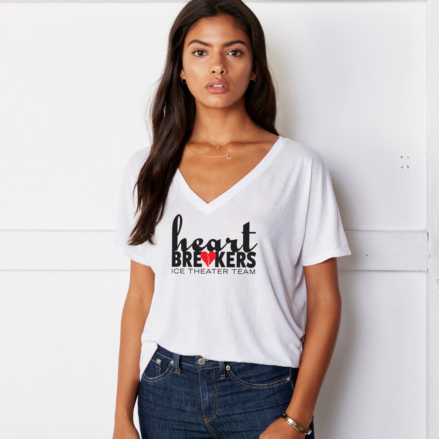 Heartbreakers V-Neck Slouchy Tee