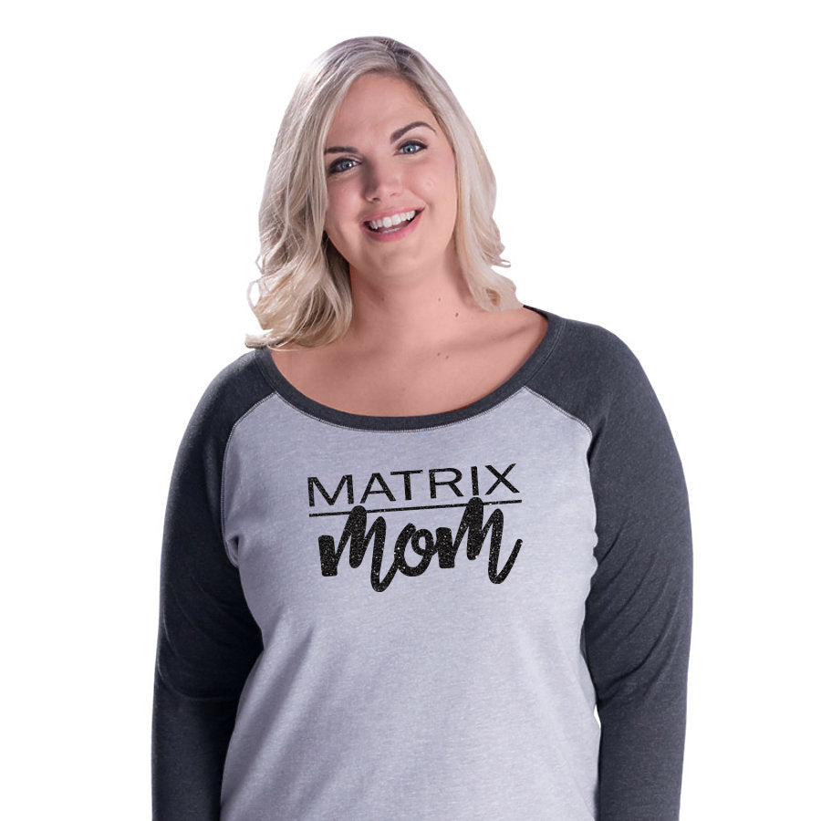 Matrix Mom Curvy Baseball Tee