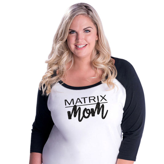 Matrix Mom Curvy Baseball Tee