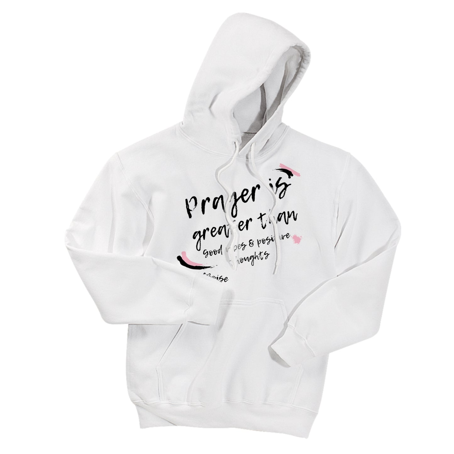 Prayer Is White Hoodie