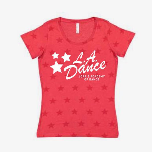 LA Dance Star Scoop Neck Tee