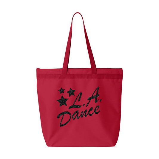 LA Dance Arizona dance gear. Large Zip bag that can be customize to show your support of your favorite dance studio.