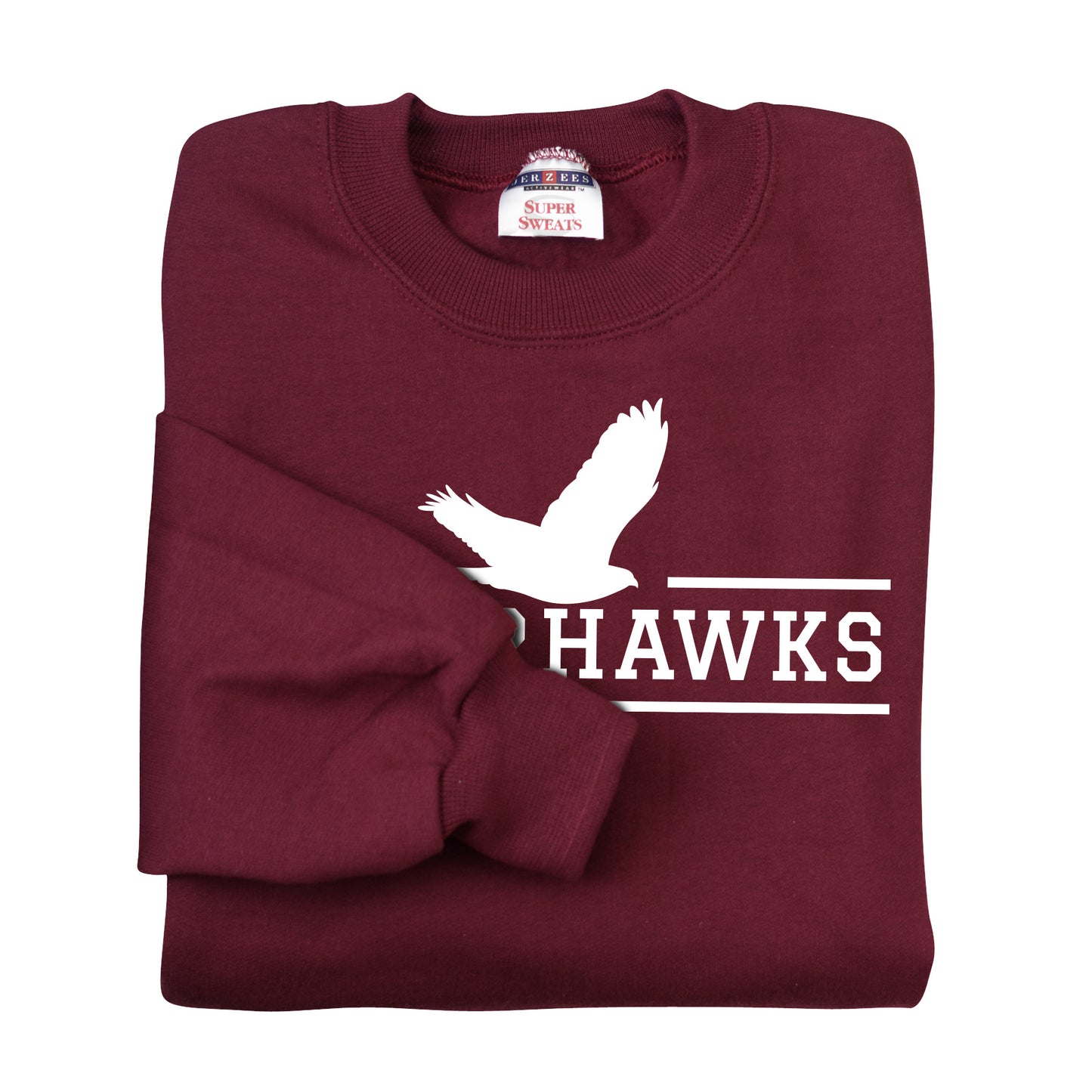 Adult Maroon NuBlend® Crewneck Sweatshirt (7 different design options)