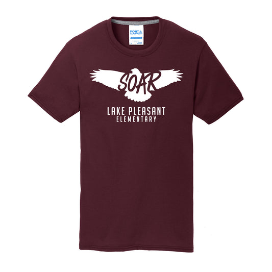 Adult Unisex Maroon Performance Blend Unisex Tee (7 different design options)