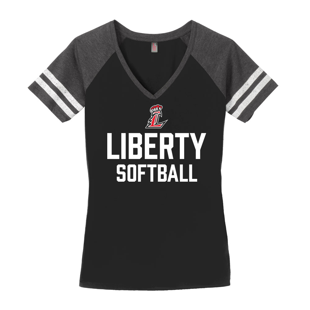 Liberty Softball Game Day V-Neck Tee