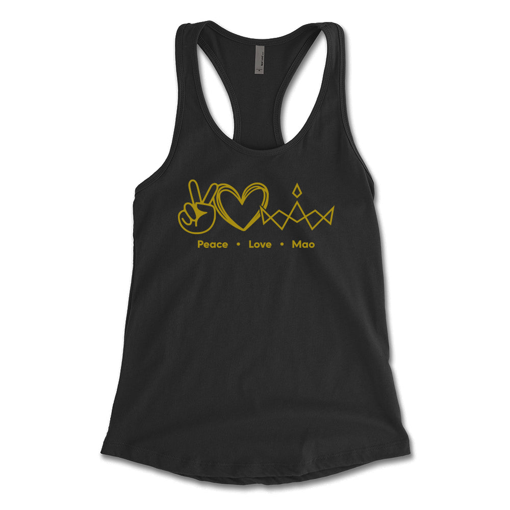 Peace Love MAO Racerback Tank