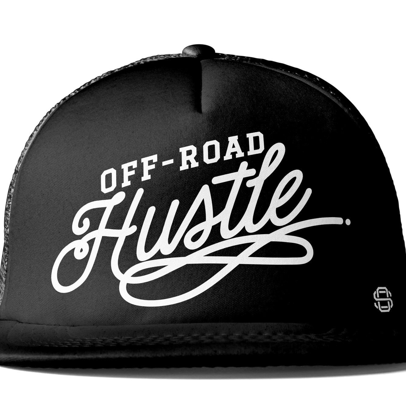 off-road hustle Premium Flat Bill Trucker Hat by off road swag
