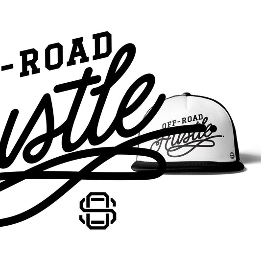 off-road hustle Premium Flat Bill Trucker Hat by off road swag