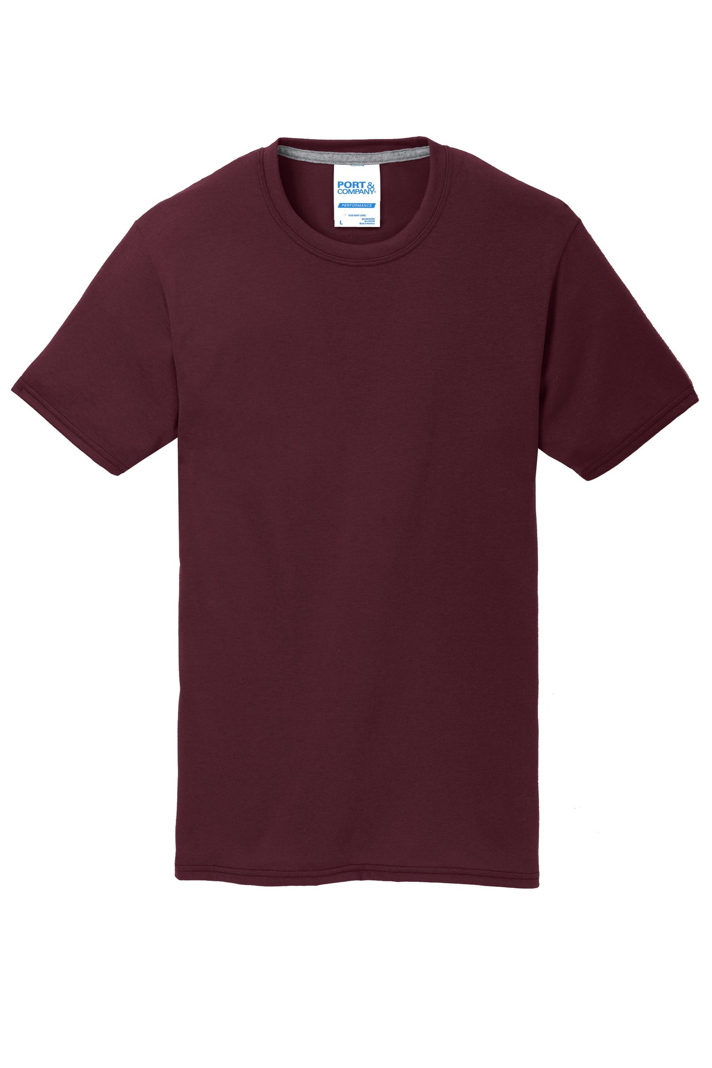 Adult Unisex Maroon Performance Blend Unisex Tee (7 different design options)