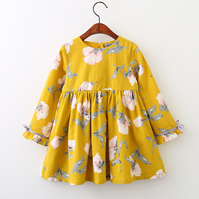 Petal Sleeve Flower Dress