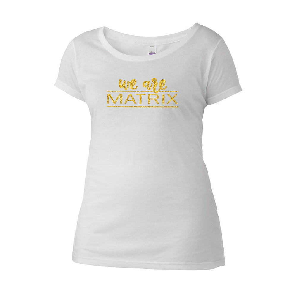 We Are Matrix Scoop Neck Tee