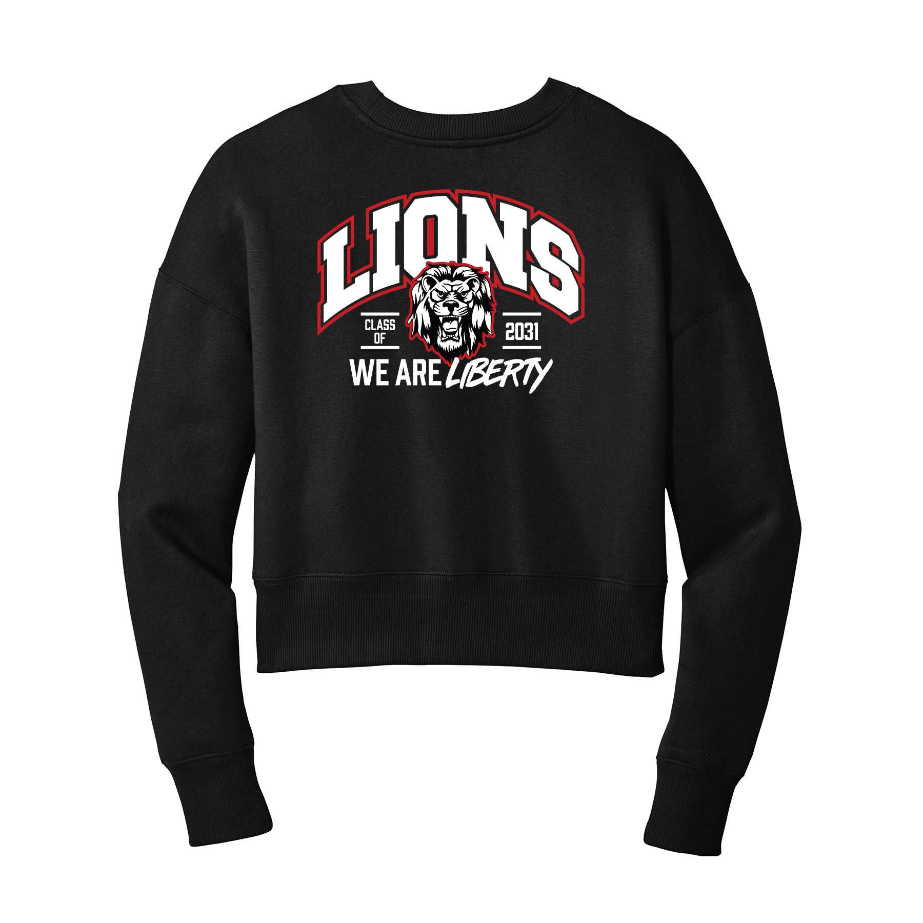 Lions Class of 2031 Cropped Crewneck Sweatshirt