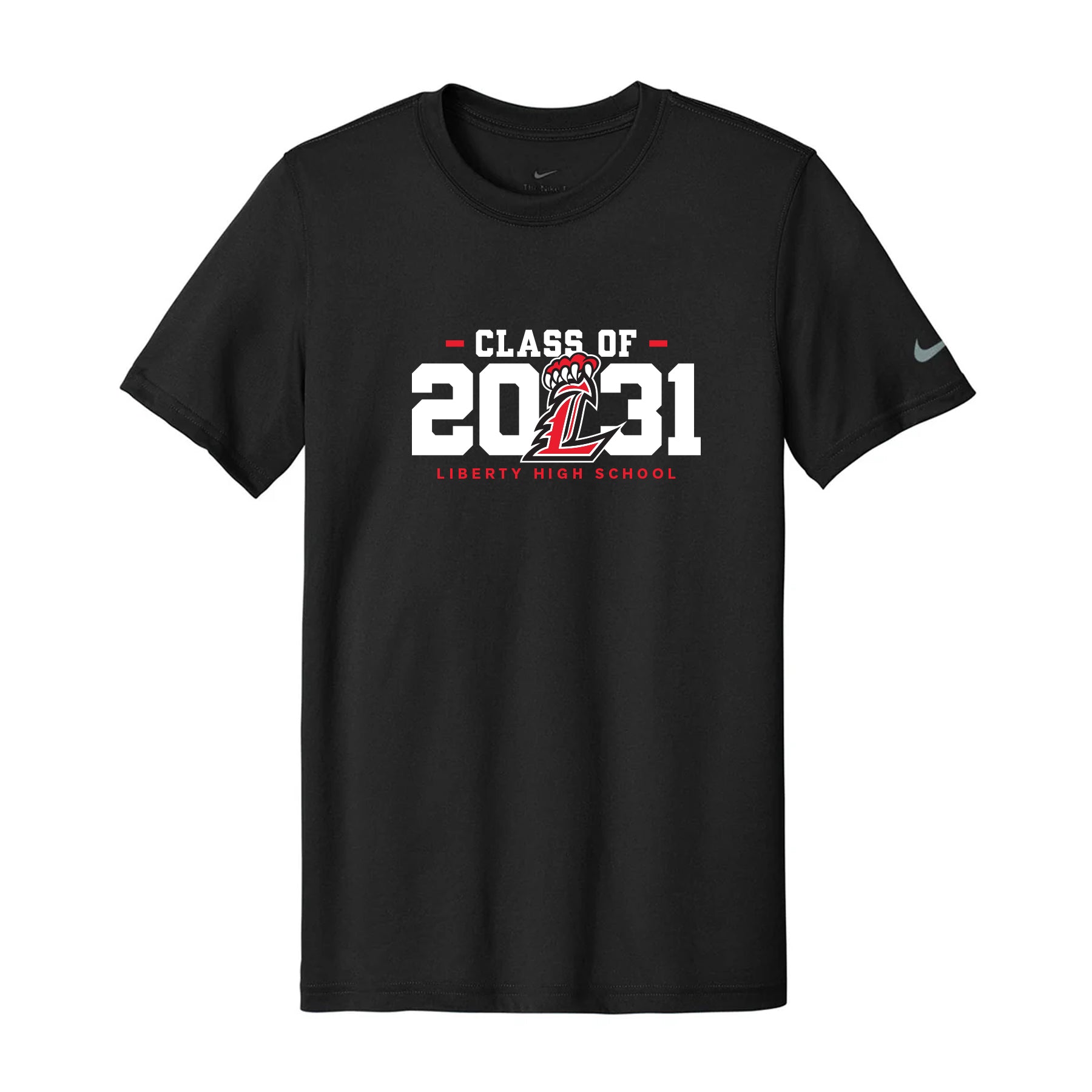 Liberty High School Clas s of 2031 Nike Dri-Fit Tee