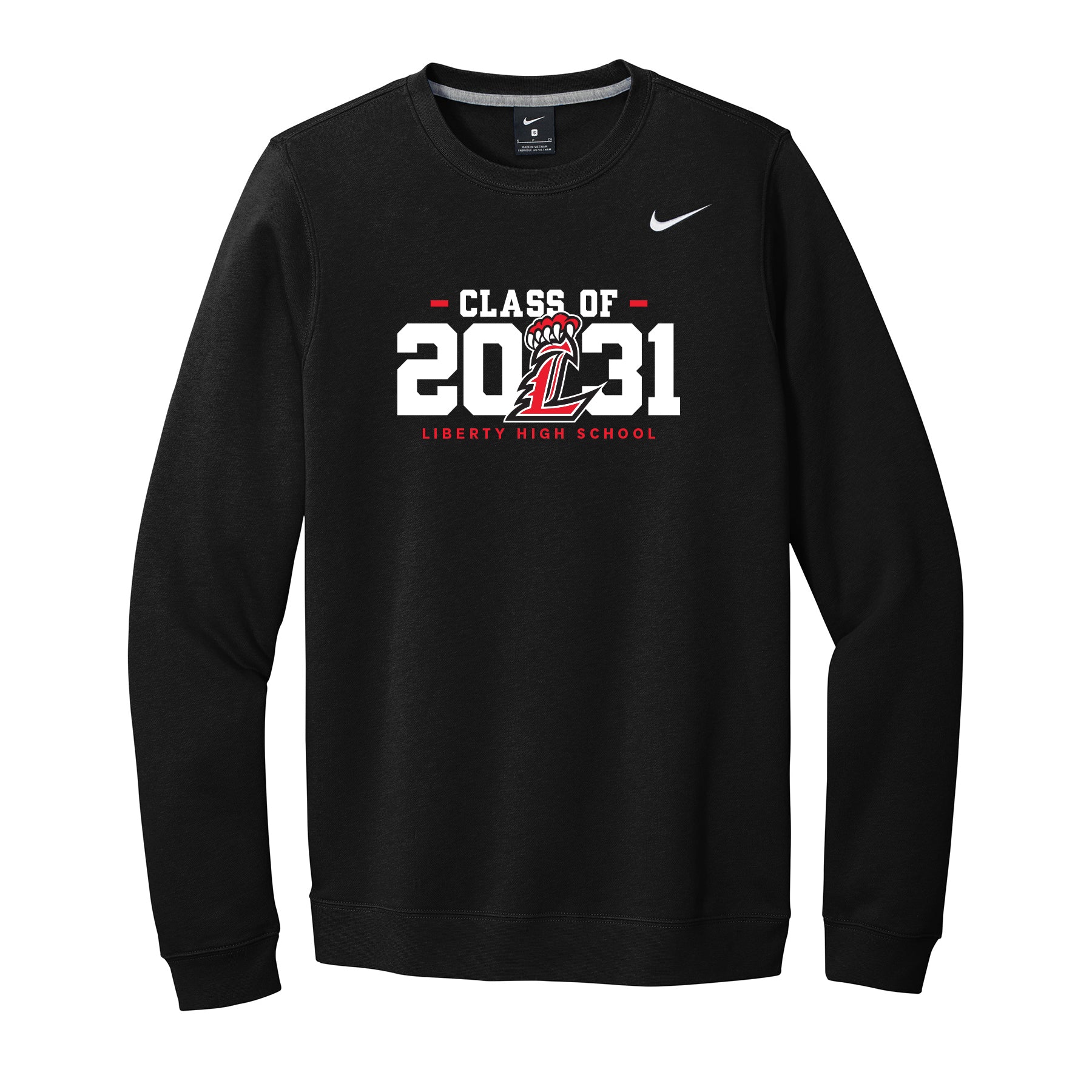 Liberty High School Clas s of 2031 Nike Crewneck Sweatshirt