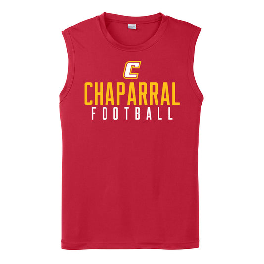 Chaparral Football Gold Performance Sleeveless Tank