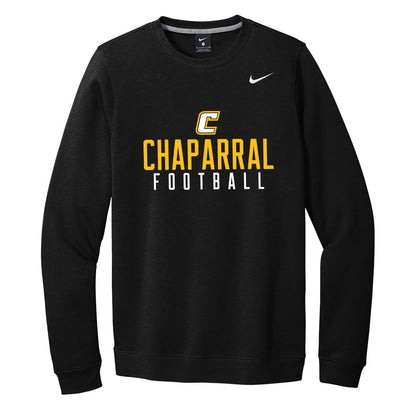 Chaparral Football Gold Nike Crewneck Sweatshirt