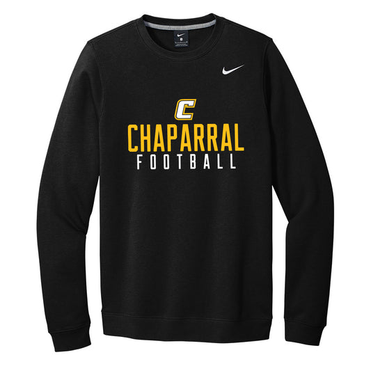 Chaparral Football Gold Nike Crewneck Sweatshirt