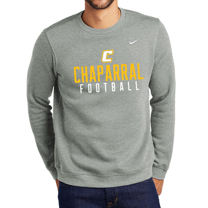 Chaparral Football Gold Nike Crewneck Sweatshirt