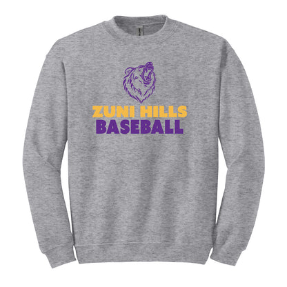 Grizzle Baseball Crewneck Sweatshirt