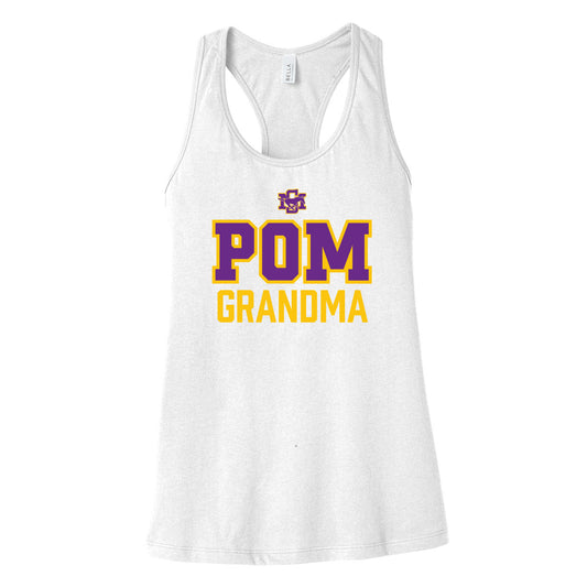 Sunrise Mountain Pom Grandma Womens Racerback Tank