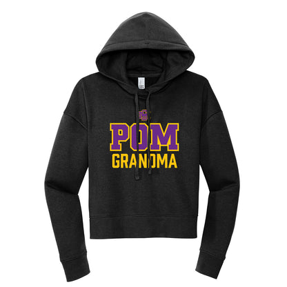 Sunrise Mountain Pom Grandma Cropped Hoodie