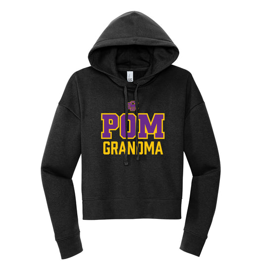 Sunrise Mountain Pom Grandma Cropped Hoodie