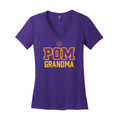 Sunrise Mountain Pom Grandma Women's V-Neck Tee