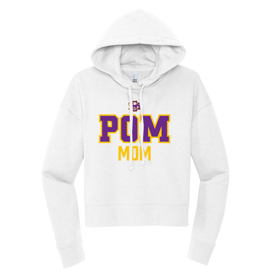 Sunrise Mountain Pom Mom Cropped Hoodie
