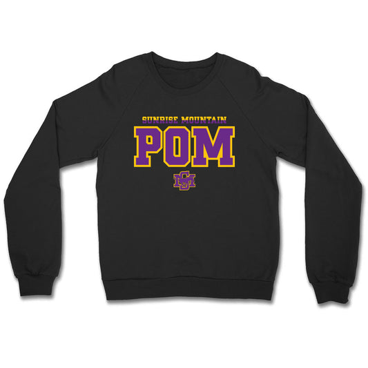 Sunrise Mountain Pom 2 Color Crewneck Sweatshirt