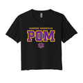Sunrise Mountain Pom 2 Color Cropped Tee