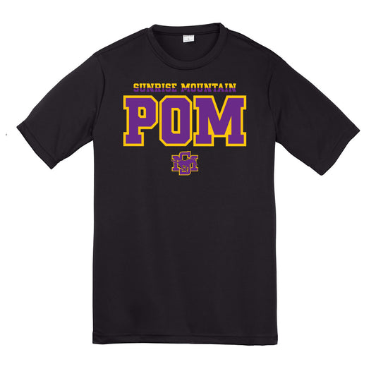 Sunrise Mountain Pom 2 Color Dri Fit Tee