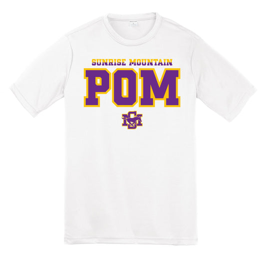 Sunrise Mountain Pom 2 Color Dri Fit Tee