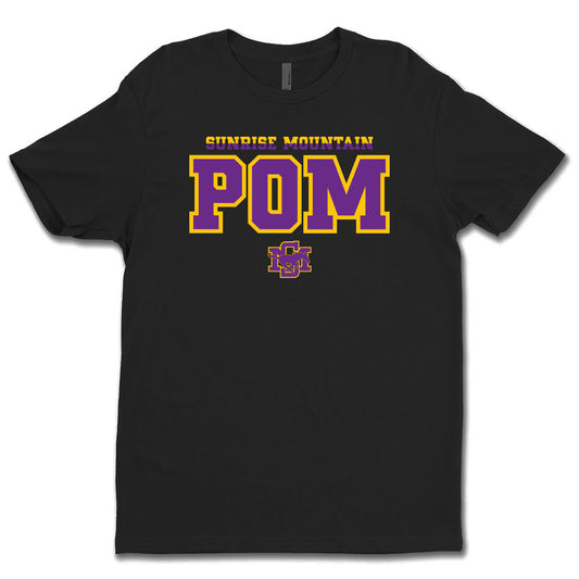 Sunrise Mountain Pom 2 Color Unisex Crewneck Tee