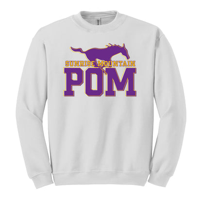 Sunrise Mountain Pom Crewneck Sweatshirt