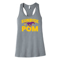 Sunrise Mustang Pom Womens Racerback Tank