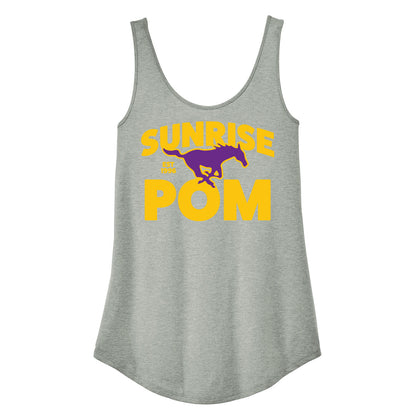 Sunrise Mustang Pom Women's Tank Top