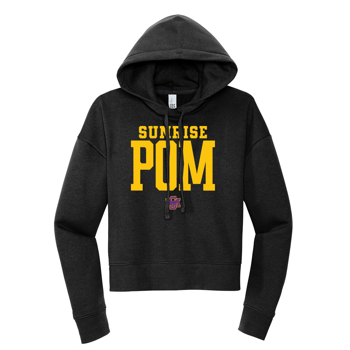 Sunrise Pom Cropped Hoodie